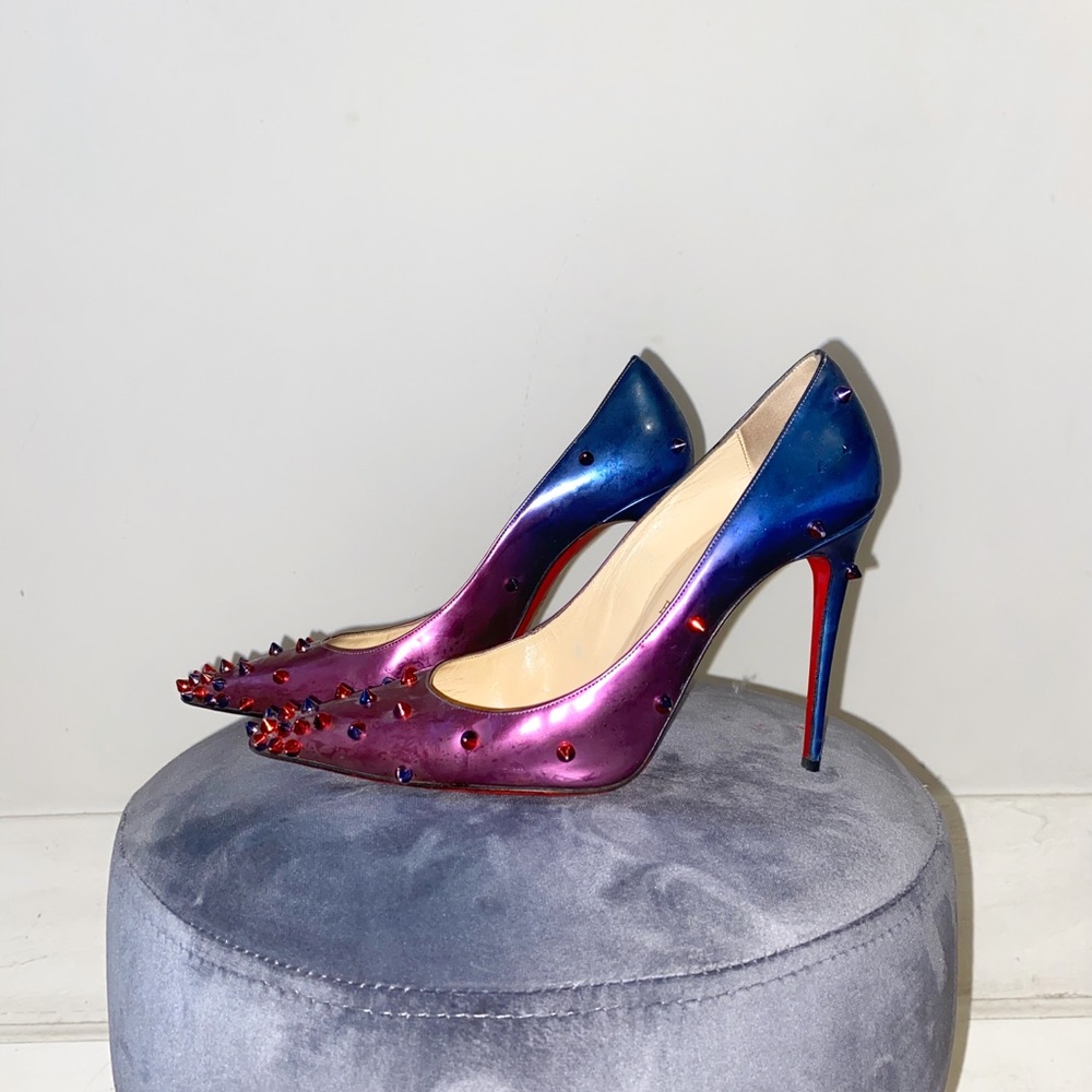 😈 Thorny devil😈 louboutin degraspike 100mm 37.5
